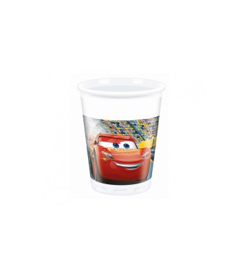Set 8 pahare petrecere din plastic model Cars 3 (Disney) 200 ml foto