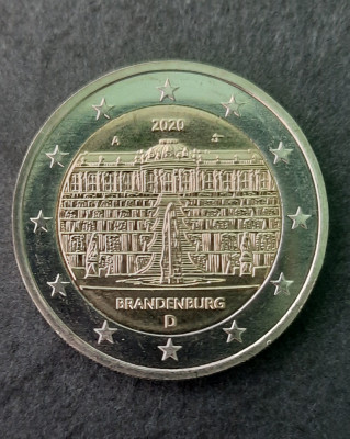 2 Euro comemorativi &amp;quot;Brandenburg&amp;quot; D, RFG 2020 - B 4319 foto