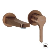 Baterie de lavoar &icirc;ncastrată REA VISION Brush Copper + BOX