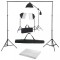 Suport 2x3m Kit 3x Softbox 150W macara si geanta plus panza verde