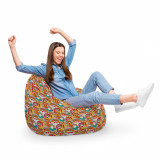 Fotoliu Puf Bean Bag tip Para XL Pisici Hipster