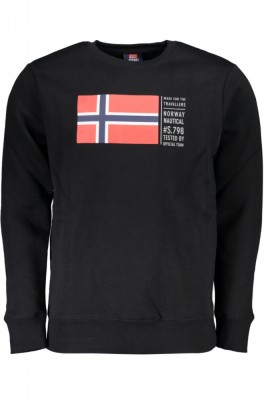 Bluza barbati cu imprimeu cu logo negru, XL foto