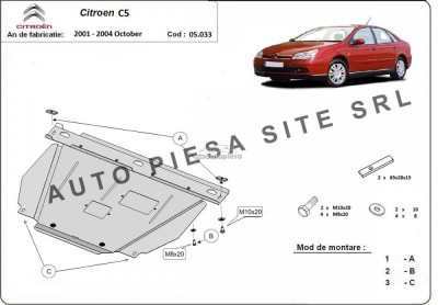 Scut metalic motor Citroen C5 1 I fabricat in perioada 2001 - 2004 APS-05,033 foto