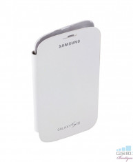 Husa Flip Cover Samsung Galaxy S3 I9300, I9301 (Marble White) foto