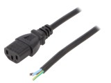 Cablu Alimentare IEC C13 PVC 1m Negru 10A 250V