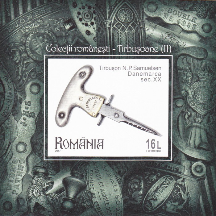 TIRBUSOANE II,BLOC NEDANTELAT,2017,Lp.2140a,MNH.