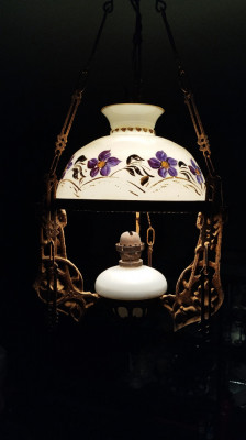 Lustra candelabru vintage antic foto