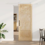 Ușă glisantă vidaXL cu set de accesorii 78x211 cm din lemn masiv de pin