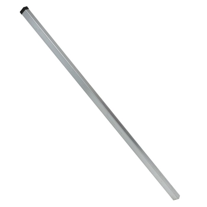 Stalp de gard, zincat, Soft, gri, dreptunghiular, H 1000 mm, 60 x 40 mm