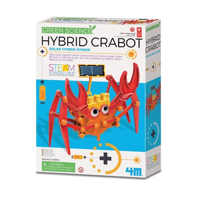 Kit constructie Crab robot hibrid, Stiinta Verde - Green Science
