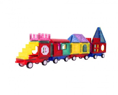 Blocuri magnetice 3D, 72 elemente, MalPlay 109722 foto