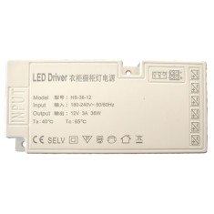 Sursa de alimentare pentru module aplice led mobila, 12V DC, 3A, 36W, HS-36-12