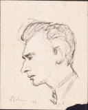 A1665 Schiță de Dimitrie &bdquo;Puiu&rdquo; Eitel, 1944, semnată