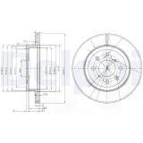 DELPHI BG3884 Disc frana