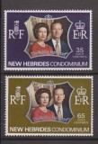 New Hebrides Br 1972 - Silver Wedding, serie neuzata
