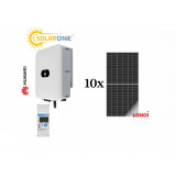 Kit sistem fotovoltaic 5 kW hibrid monofazat, invertor Huawei si 10 panouri fotovoltaice LONGi Solar 545 W