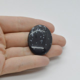 Cabochon obsidian fulg de nea 36x27x6mm c95