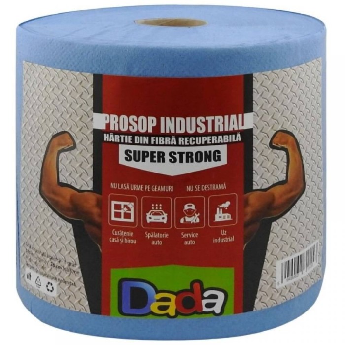 Prosop hartie industriala albastra DADA Super Strong, 310 m