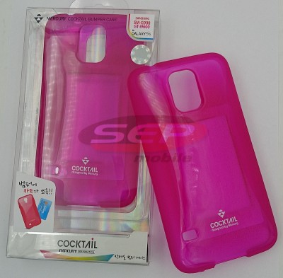 Toc silicon Cocktail Samsung Galaxy S5 ROZ foto