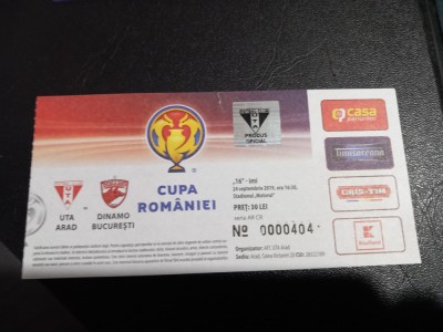 Bilet UTA - Dinamo foto