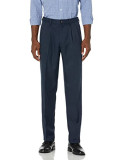 Pantaloni pentru bărbați , pantaloni plisați, cu croială clasică 38W/34L, 38, Bleumarin, Lungi