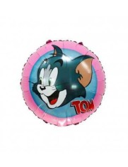 Balon folie rotund roz Tom 45 cm foto
