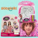 Rucsac unicorn de colorat pentru copii cu 4 markere, 25 x 21 x 5 cm