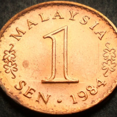 Moneda 1 SEN - MALAEZIA, anul 1984 * cod 4632 B = UNC din set numismatic