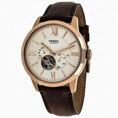 Ceas barbatesc Fossil ME3105, Maro, Piele, Automatic foto