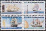 MICRONESIA - 1990 - BALENIERE - serie+bloc