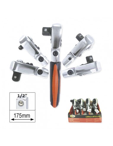Cheie Clichet Articulat Scurt Cu 72 de Dinti 1/2`