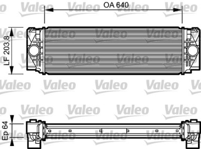 VALEO 818732 Intercooler, compresor foto