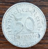 (M2005) MONEDA GERMANIA - 50 PFENNIG 1920, LIT. A, PERIOADA INTERBELICA, Europa, Aluminiu