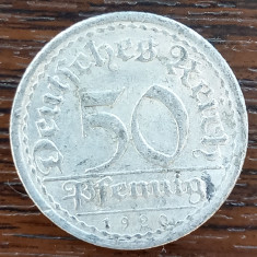 (M2005) MONEDA GERMANIA - 50 PFENNIG 1920, LIT. A, PERIOADA INTERBELICA