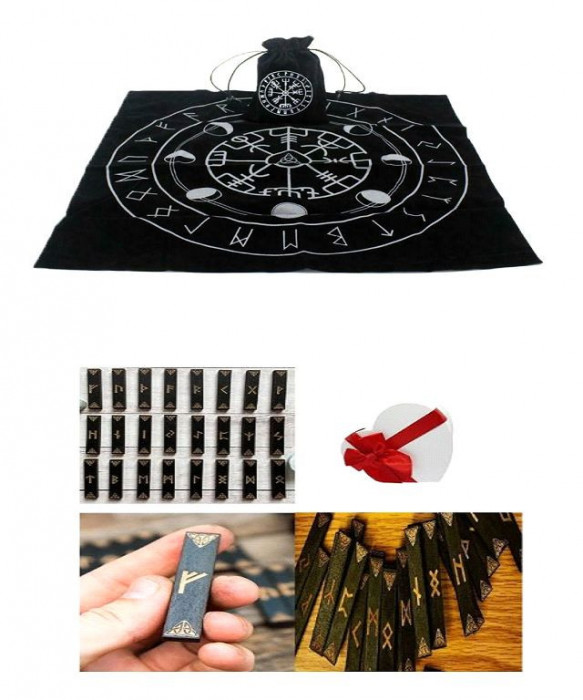 Placa divinatie magic altar +cadou set rune