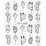 Tatuaj Unghii LUXORISE Simple Romantic Art, STZ-884