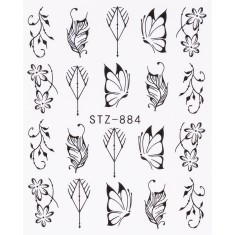 Tatuaj Unghii LUXORISE Simple Romantic Art, STZ-884