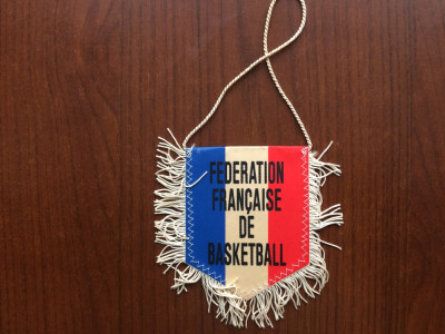 fanion federatia franceza de baschet federation francaise basketball fan sport foto