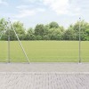 Gard din s&acirc;rmă sudată cu 13 st&acirc;lpi flanșați 1.5x25 m Oțel galvanizat