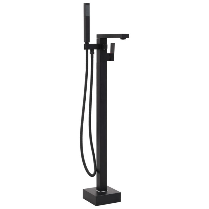 vidaXL Robinet de cadă independent, negru, 90 cm, oțel inoxidabil