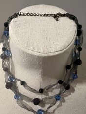 Coliere fashion elegant din fir de matase-lantisor margele-Cadou ideal