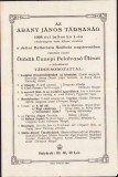 A886 Invitație Arany Janos Tarsasag, restaurant Bellavista, Deta, județul Timiș, 1928