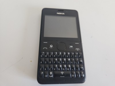 Telefon Nokia Asha 210 210.4 negru folosit RM-929 grad B foto