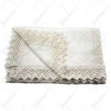 Fata de masa din bumbac 110&times;50 CM Crem