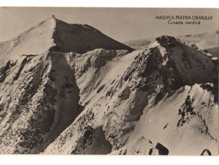 CPIB 22781 - CARTE POSTALA - MASIVUL PIATRA CRAIULUI. CRESTA NORDICA, RPR