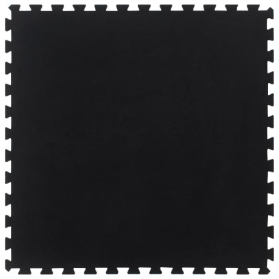 vidaXL Placă de podea din cauciuc, negru, 12 mm, 100x100 cm 155673 foto