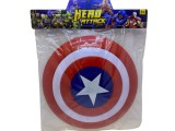 Scut Capitan America Jucarie cu Sunete si Lumini, 30cm, Plastic, Prindere Elastic, +3 Ani