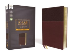 Nasb, Thinline Bible, Large Print, Leathersoft, Burgundy, Red Letter Edition, 2020 Text, Comfort Print
