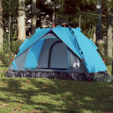 VidaXL Cort de camping cupolă 2 persoane, setare rapidă, albastru