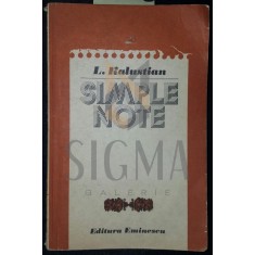 SIMPLE NOTE